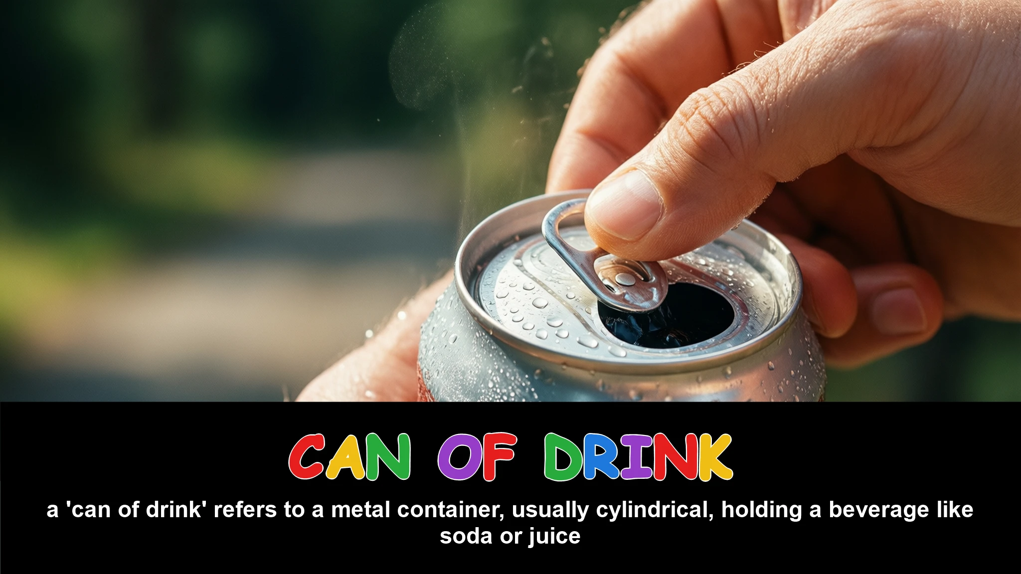 English Illustration for can of drink